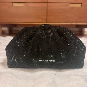Michael Kors Nola Clutch in Black Sequin